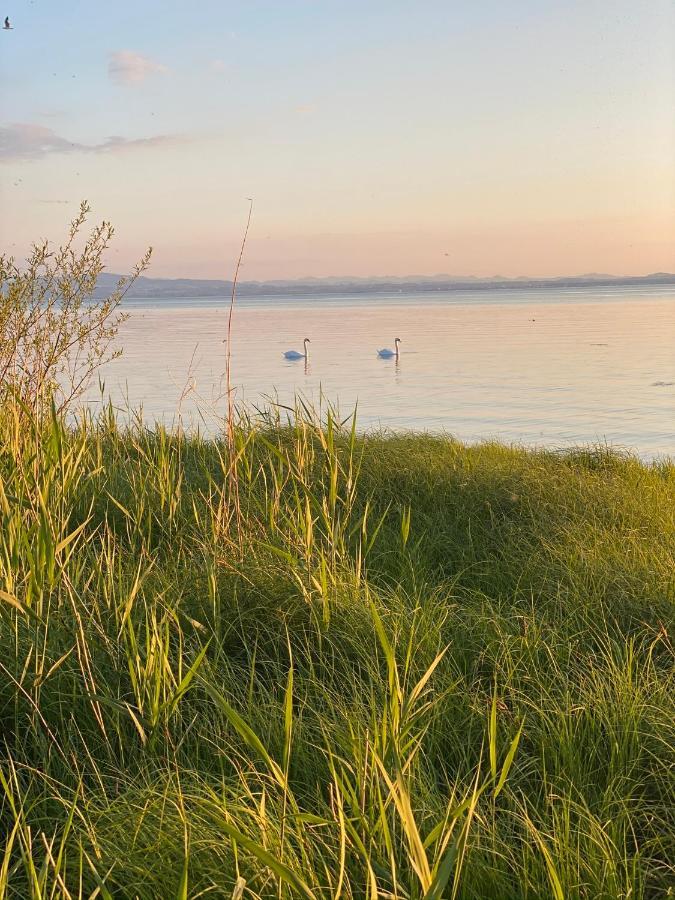 Ferien-Apartment Seewiesen Mit Privatstrand Friedrichshafen Bagian luar foto